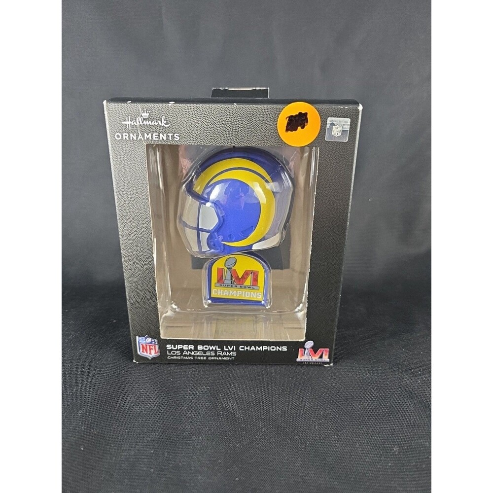 Hallmark 2022 Los Angeles Rams  Super Bowl LVI Champions  NFL Christmas Ornament